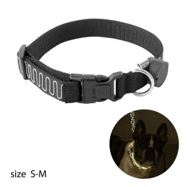 NIGHTSCAPE LED COLLAR BLACK SーM